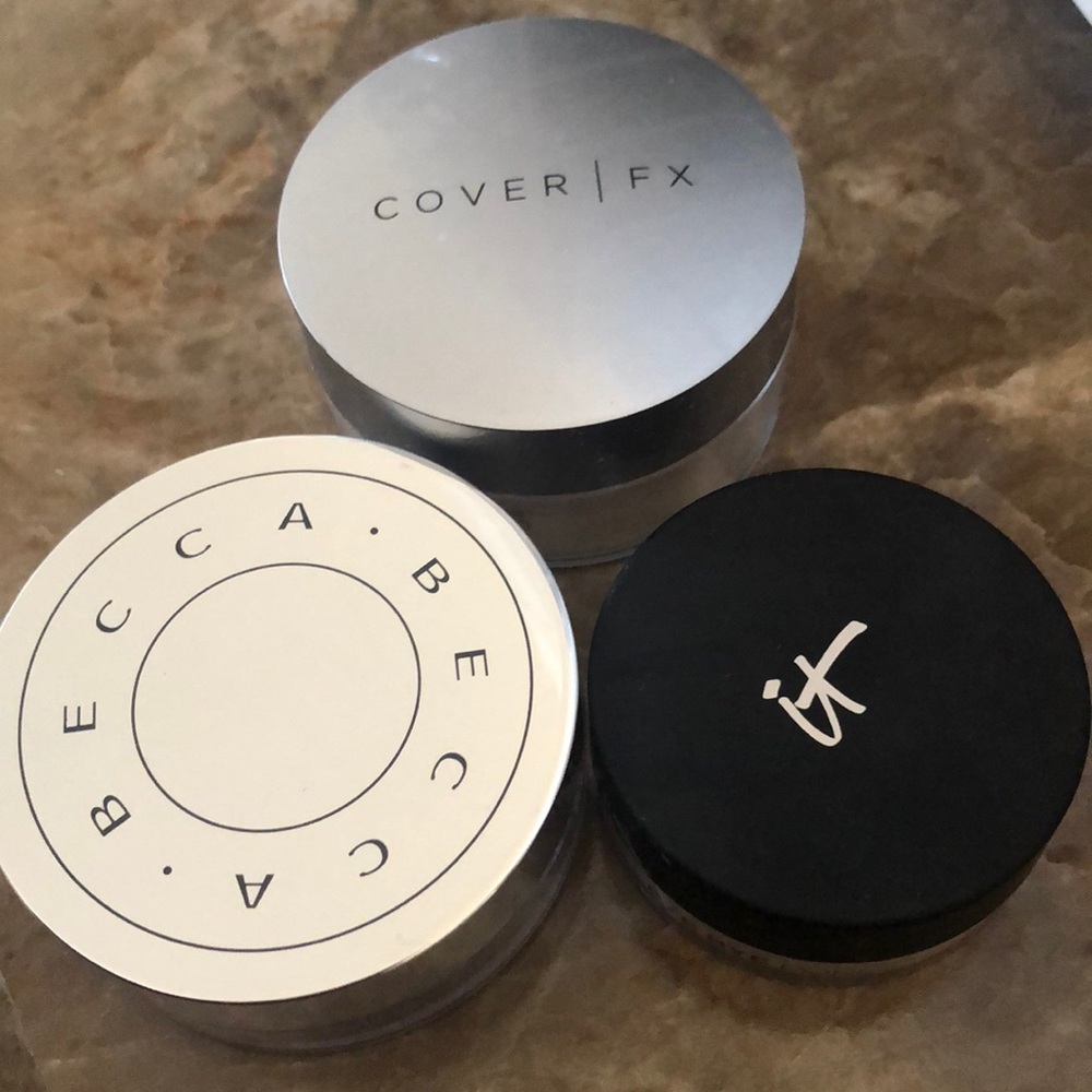 Becca, Cover Fx, and IT Cosmetics Loose Powders